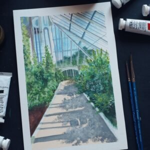 London Landscape in Gouache